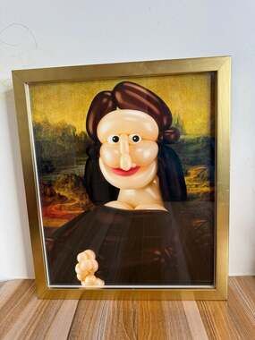 Larry Moss Balloon Mona Lisa Limited Edition Signed Print 9/150 Framed